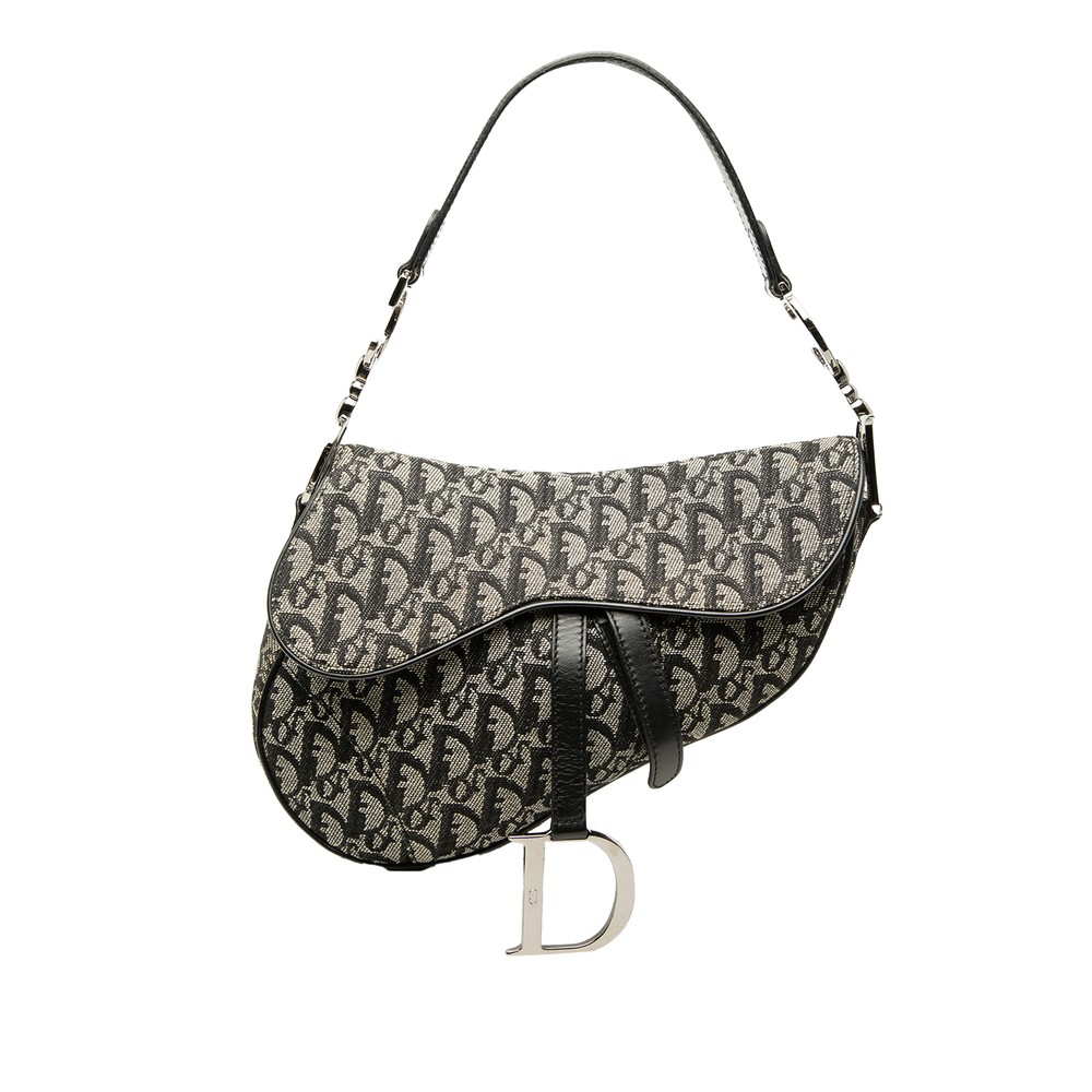 Pre-Loved Dior Diorissimo Canvas Saddle Bag
